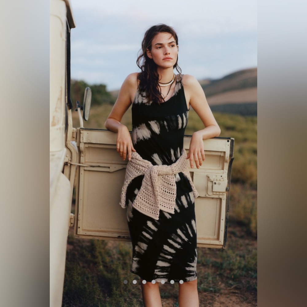 Anthropologie Tie-Dye Midi Dress